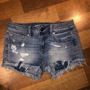 American Eagle Women’s Jean Shortie Shorts